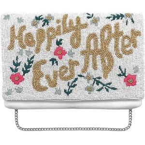 The Beaded Lily White Happily Ever After Clutch Purse